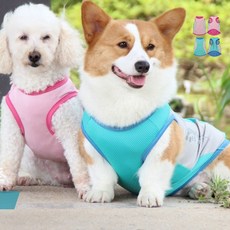 강아지 여름 쿨조끼 쿨티 반사 쿨링 베스트 _ 74499EA, XL_핑크, 1개