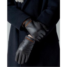 HAZZYS ACC 19FW 헤지스 악세서리 남성 HJGV9F136W3 브라운 양가죽 모던 장갑_W3A8