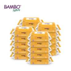 밤보네이처 NEW 밤보 아기 물티슈 휴대용 (20매x40팩) 2박스, one color, free