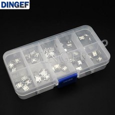 DIP B 타입 SMT USB 커넥터 잭 테일 소켓 플러그 터미널 DIY 수리용 마이크로 암 4 핀 5 MP3 4/5 10 가지, 1개