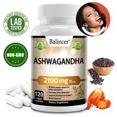 유기농 아슈와간다 2 100 mg - 순수 유기농 아슈와간다 분말 및 뿌리 - 자연적으로 불안을 완화하고 기분을 개선하며 면역력과 갑상선 기능을 강화하고 불안과 싸웁니다., 60캡슐