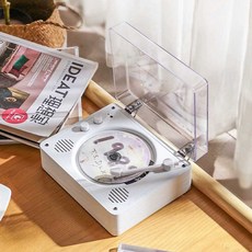 CD플레이어 빈티지 턴테이블 블루투스 레트로 감성, 상세 페이지 참고, CD플레이어 C (하단 이미지 참조)