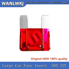 대형 자동차 퓨즈 고온 저항 플러그인 트럭 선박 자동차 블레이드 퓨즈 20A 30A 40A 50A 60A 70A 80A 90A 100A 120A 32V, 1개