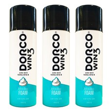 도루코 윈쓰리(WIN3) 리프레싱 쉐이빙폼 210ml X 3개, 단일상품