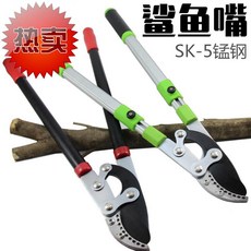 나뭇가지 E있음 연장 압축봉 묘기 나뭇잎 손질 나무 엣지가위, 신축 손잡이 상어 오픈토 기함 타입