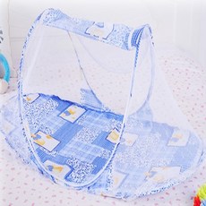 휴대용 원터치 모기장 텐트 아기모기장, 블루