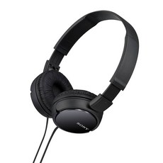 소니 정품 MDR-ZX110 접이식 헤드폰, 소니 MDR-ZX110 헤드폰, 블랙