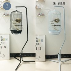 유럽풍 철제 대형 앵무새 라운드 케이지 스탠드 케이지 + 스탠드_화이트, 1개, 1, 기타, 기타 유럽풍 철제 대형 앵무새 라