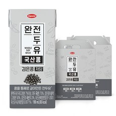 한미 완전두유 국산콩 검은콩 저당 190ml, 32개