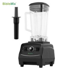 초고속 진공 블렌더 카페 업소용 대용량 스무디 믹서기 Biolomix BPA 프리 상업용 등급 가정용 전문 파워 믹서 착즙기 과일 프로세서 2200W 2L, 영국, Black