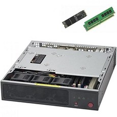 슈퍼마이크로 슈퍼서버 E200-8D 미니-1U 제온 D-1528 64GB 및 256GB M.2 SSD SYS-E200-8D