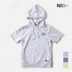 NII 공용 파스텔 칼라 5부 후드 NNUAMVM5166