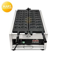 16 금형 작은 Taiyaki 메이커 미니 물고기 모양의 와플 기계 철 베이커 커스터드 카, 01 220V EU Plug
