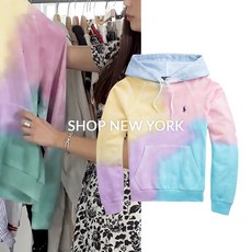 POLO RALPH LAUREN TIE-DYE COTTON HOODIE
