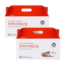 김재식헬스푸드 토마토 사과 당근즙 (100ml x 30개 x 2박스) 총60팩