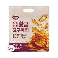 황금 고구마칩 달콤한 스낵 로마나 320g 5개, ONE COLOR, 320G 5개