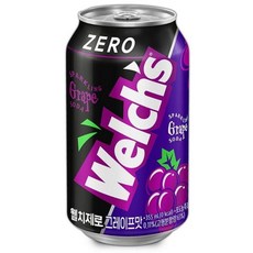 문구 웰치스 제로 355mlx24캔 포도 농심 O1EA, 24개, 355ml