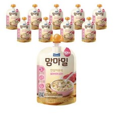 맘마밀 안심이유식 12개월, 100g, 3개, 혼합맛(표고버섯/소고기)