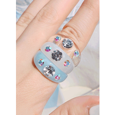 아크릴큐빅반지