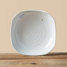 [KT알파쇼핑]이천도자기 청꽃고백자 사각찬기 2호 15cm 그릇, 기본상품