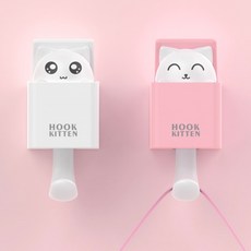 냥냥이 다용도 붙이는 후크 3P 마스크 걸이 벽걸이 후크, 화이트, 화이트, 화이트