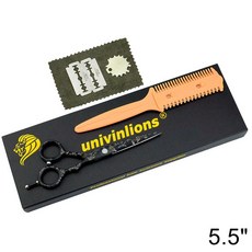5.5 "블랙 핑크 헤어 가위 면도기 미용 가위 판매 전문 헤어 드레싱 가위 이발사 일본 이발, 5503C-절단, 1개