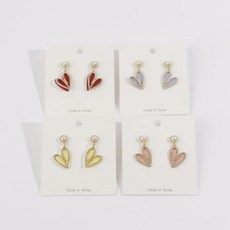 레드하트귀걸이