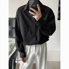 남자가을셔츠 남성가을셔츠 데일리 스트릿 가을남방 30대남성 유니크 루즈 패션 남성셔츠패션