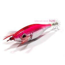디오디오 수평에기 갑오징어에기 레이저 내추럴 플레인 루어/플라이훅, 디오디오 레이저 핑크