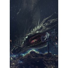 북유럽 신화 일러스트 포스터 fenrir와 jormungandr의 눈 클래식 캔버스 회화 월 아트 홈 인테리어, [09] 70X100cm Unframed, [08] 8