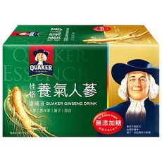 QUAKER 桂格 無糖養氣人蔘, 60ml, 6瓶, 1盒