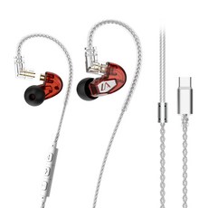 Lafitear LT2 밸런스드 아머처 HIFI 유선 이어폰 C 타입 마이크 포함