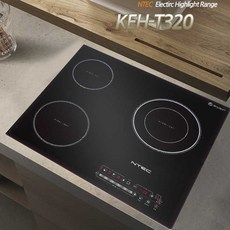 엔텍 쿠센 전기 하이라이트 쿡탑 KEH-T320 3구하이라이트 전력제어 간편설치