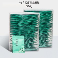 중국 재스민차 모리화차 개별포장 250g 500g, 126개, 2개, 63개입, 4g