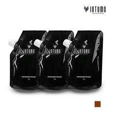 인투모 헤어커버 흑채 블룸 파우더(파우치형) 1팩 3팩 5팩 (정수리커버 홈쇼핑 흑채), 브라운
