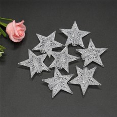 F5 LED 빛에 대 한 하얀 눈 공 갈 랜드 50/100pcs 웨딩 크리스마스 홈 장식 led 액세서리에, Star 50pcs