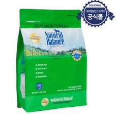  내추럴발란스 야채 포뮬라 전연령 반려견 사료, 과일/야채, 3kg, 1개 