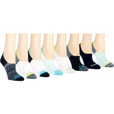 Saucony Women 's Invisible Favorite Jersey Light Liner Running Socks Blue Assorted (8 Pairs) Sho