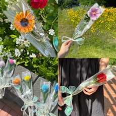 모루꽃 한송이 소량 소분 공예재료 diy 만들기키트 원데이클래스 단체수업 예쁜 꽃다발 졸업식 개업식 축하선물