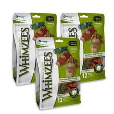  윔지스 밸류팩 악어껌 M 12Px3개 중소형견 강아지 덴탈껌 