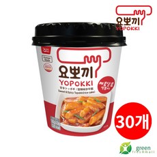요뽀끼 매콤달콤 떡볶이컵, 140g, 30개