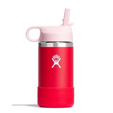 하이드로 플라스크 키즈 와이드 마우스 스트로우 캡 12oz 350ml 고지 레드, 11098520001, 1개