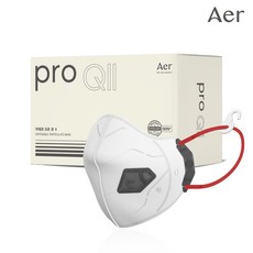 아에르 Pro Q2 특급 방진마스크 1BOX (10개입) 석면용 AQ301S (프로 큐2) / 산업용 공사현장 분진마스크 작업용, 화이트, 1개, 10개입