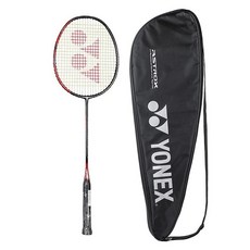 YONEX Smash 배드민턴 라켓 (G4 73g 12.7kg(28파운드) 장력) (블랙 클리어 오렌지), Black Flash Red