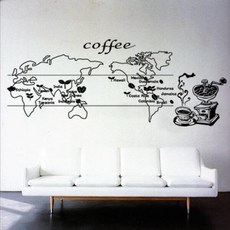 아트박스/꾸밈 is127-커피지도(Coffee Belt), 딥그레이