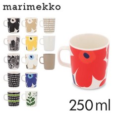 마리메꼬 Marimekko 머그 잔 컵 티 250ml 북유럽 핀란드, 1.시일 트라푸탈하(A×꽃), 1개