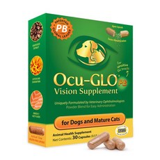 오큐글로 파우더 블렌드 고양이 강아지 눈영양제 30캡슐 / Ocu-GLO Powder Blend for Dogs and Cats 30ct, 1개 - 오큐글로