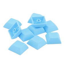 10pcs 1u 투명 키 캡 프로필 컬러 키 캡 세트 기계 기계식 키보드 체리 mx/클론 스위치 용 diy 키 키트, 2x2x2cm, PBT, 파란색
