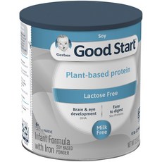 거버 굿 스타트 락토오스 프리 소이 파우더 분유, 366g, 1개