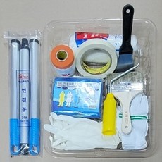 페인트 세트용품 9종 10품목 페인트자재 세트상품, 5. 수성로라 7인치 세트, 1개